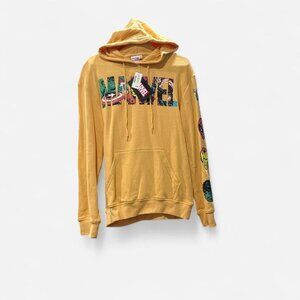 Marvel Men's Yellow and Orange Hoodie